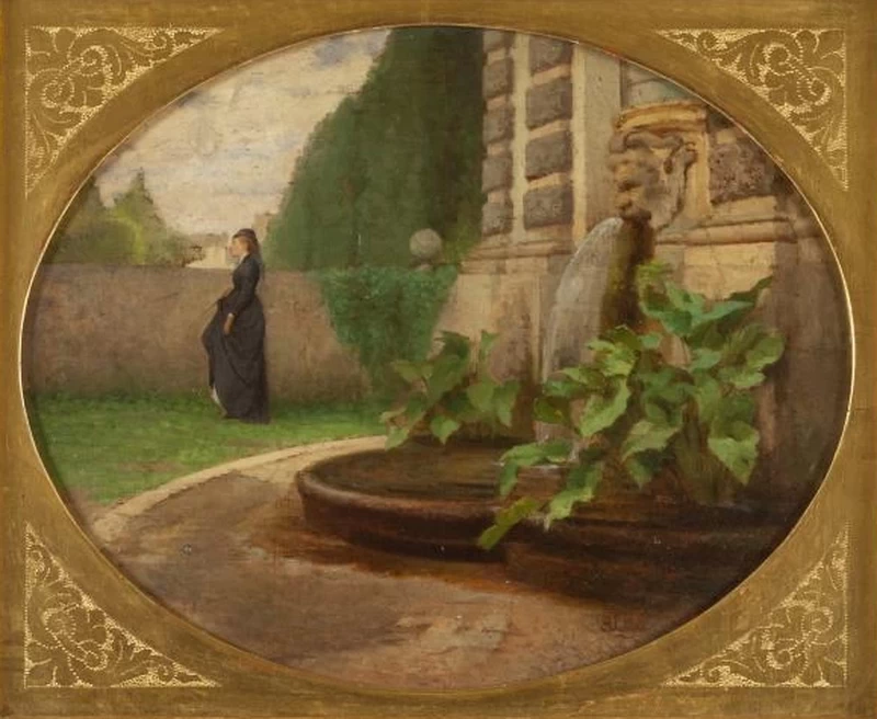 Romantica in giardino